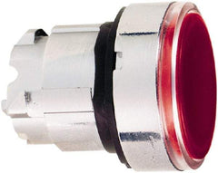 Schneider Electric - 22mm Mount Hole, Flush, Pushbutton Switch Only - Round, Red Pushbutton, Nonilluminated, Momentary (MO) - Strong Tooling