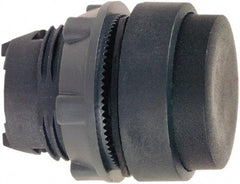 Schneider Electric - 22mm Mount Hole, Extended Straight, Pushbutton Switch Only - Round, Black Pushbutton, Nonilluminated, Maintained (MA) - Strong Tooling