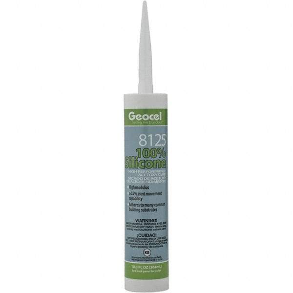 Geocel - 10.3 oz Tube Clear Silicone Cure Sealant - Outdoor - Strong Tooling