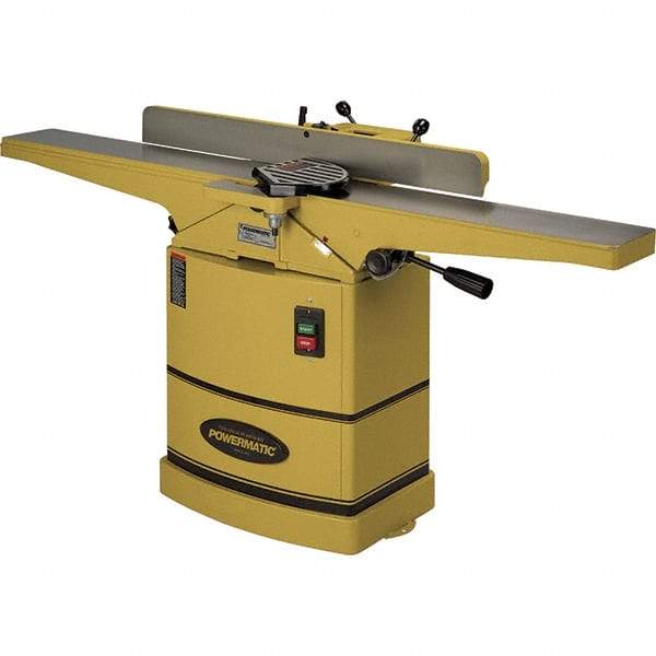 Powermatic - 6,000 RPM, 6" Cutting Width, 1/2" Cutting Depth, Jointer - 4" Fence Height, 38" Fence Length, 1 hp - Strong Tooling