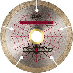 QEP - 4" Diam, 5/8" Arbor Hole Diam, Wet & Dry Cut Saw Blade - Diamond-Tipped, Smooth Action, Standard Round Arbor - Strong Tooling