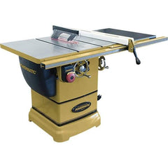 Jet - 10" Blade Diam, 5/8" Arbor Diam, 1 Phase Table Saw - 115/230 Volt, 3-1/8" Cutting Depth - Strong Tooling