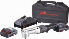 Ingersoll-Rand - 3/8" Drive 20 Volt Angled Cordless Impact Wrench & Ratchet - 1,900 RPM, 3,000 BPM, 180 Ft/Lb Torque, 2 Lithium-Ion Batteries Included - Strong Tooling