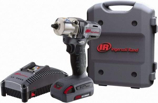 Ingersoll-Rand - 1/2" Drive 20 Volt Pistol Grip Cordless Impact Wrench & Ratchet - 1,700 RPM, 2,800 BPM, 160 Ft/Lb Torque, 1 Lithium-Ion Battery Included - Strong Tooling