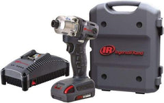 Ingersoll-Rand - 1/4" Drive 20 Volt Pistol Grip Cordless Impact Wrench & Ratchet - 1,900 RPM, 2,800 BPM, 160 Ft/Lb Torque, 1 Lithium-Ion Battery Included - Strong Tooling