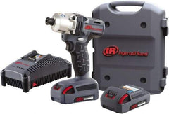 Ingersoll-Rand - 1/4" Drive 20 Volt Pistol Grip Cordless Impact Wrench & Ratchet - 1,900 RPM, 2,800 BPM, 160 Ft/Lb Torque, 2 Lithium-Ion Batteries Included - Strong Tooling