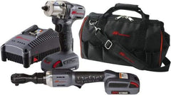 Ingersoll-Rand - 20 Volt Cordless Tool Combination Kit - Includes 3/8" Ratchet & 3/8" Square Drive Impact Wrench, Lithium-Ion Battery Included - Strong Tooling