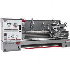 Jet - 26" Swing, 40" Between Centers, 230/460 Volt, Triple Phase Engine Lathe - 6MT Taper, 10 hp, 36 to 1,800 RPM, 4-1/8" Bore Diam - Strong Tooling