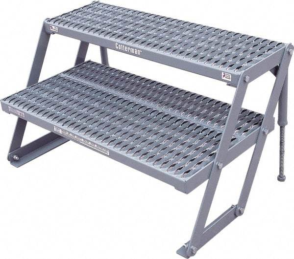 Cotterman - 23" 2 Step Platform - Work Platform, 800 Lb Capacity, 38" Base Width x 21" Base Depth - Strong Tooling