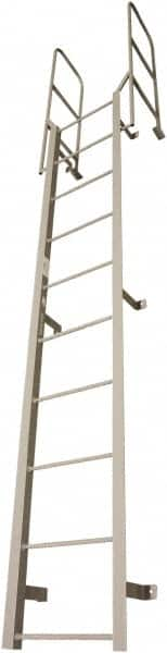 Cotterman - 186" 13 Step Fixed Ladder - Dock Ladder, 300 Lb Capacity, 27" Base Width x 18" Base Depth - Strong Tooling