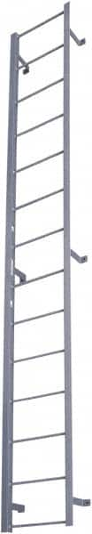 Cotterman - 99" 9 Step Fixed Ladder - Dock Ladder, 300 Lb Capacity, 21" Base Width x 9" Base Depth - Strong Tooling