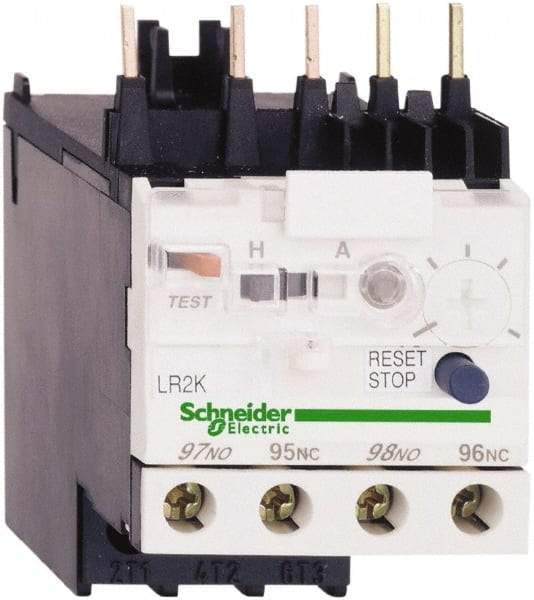 Schneider Electric - 0.11 to 0.16 Amp, 250 VDC, 690 Volt and 690 VAC, Thermal IEC Overload Relay - Trip Class 10A, For Use with LC1K, LC7K, LP1K and LP4K - Strong Tooling