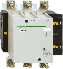 Schneider Electric - 3 Pole, 24 Coil VDC, 225 Amp at 440 VAC, Nonreversible IEC Contactor - Bureau Veritas, CCC, CSA, DNV, EN/IEC 60947-1, EN/IEC 60947-4-1, GL, JEM 1038, LROS, RINA, RMRoS, RoHS Compliant, UL Listed - Strong Tooling