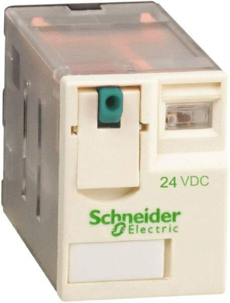 Schneider Electric - 1,500 VA Power Rating, Electromechanical Plug-in General Purpose Relay - 3 Amp at 250 VAC & 28 VDC, 6 at 250/277 VAC & 28 VDC, 8 Amp at 30 VDC, 4CO, 24 VDC - Strong Tooling