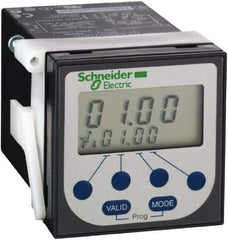 Schneider Electric - 100 hr Delay, Time Delay Relay - 8 Contact Amp, 24 VDC & 24 to 240 VAC at 50/60 Hz - Strong Tooling