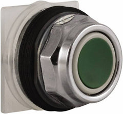 Schneider Electric - 30mm Mount Hole, Extended Straight, Pushbutton Switch Only - Green Pushbutton, Momentary (MO) - Strong Tooling