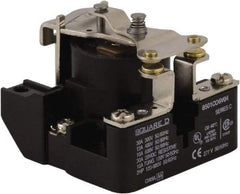 Square D - 2 hp, 10 VA Power Rating, Electromechanical Screw Clamp General Purpose Relay - 10 Amp at 600 V & 40 Amp at 277 VAC, SPST, 24 VAC at 50/60 Hz, 63.6mm Wide x 50.3mm High x 63.2mm Deep - Strong Tooling