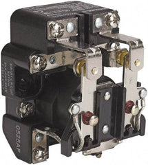 Square D - 1-1/2 hp, 10 VA Power Rating, Electromechanical Screw Clamp General Purpose Relay - 40 at 277 VAC & 5 at 600 V, DPDT, 240 VAC at 50/60 Hz, 63.6mm Wide x 58.8mm High x 79.4mm Deep - Strong Tooling