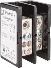 Square D - 2 Poles, 175 (Copper) Amp, Phenolic Power Distribution Block - 600 VAC, 1 Primary Connection - Strong Tooling