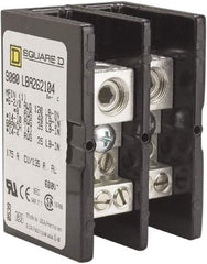 Square D - 2 Poles, 135 (Aluminium), 175 (Copper) Amp, Phenolic Power Distribution Block - 600 VAC, 1 Primary Connection - Strong Tooling