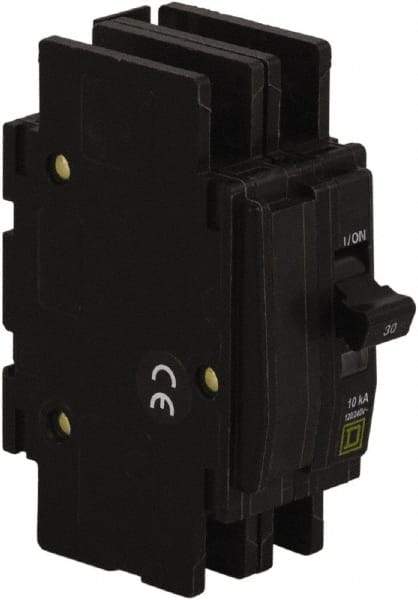 Square D - 10 Amp, 240 VAC, 2 Pole, Panel Mount Miniature Circuit Breaker - 14-2 AWG - Strong Tooling