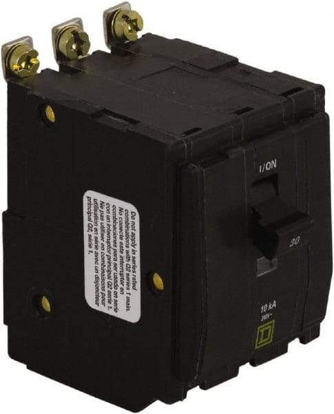 Square D - 20 Amp, 240 VAC, 3 Pole, Bolt On Miniature Circuit Breaker - 14-8 AWG - Strong Tooling