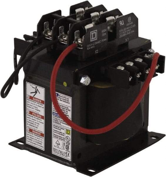 Square D - 500 VA, Top Mount Fuse Block Control Transformer - 5.46 Inch Deep - Strong Tooling