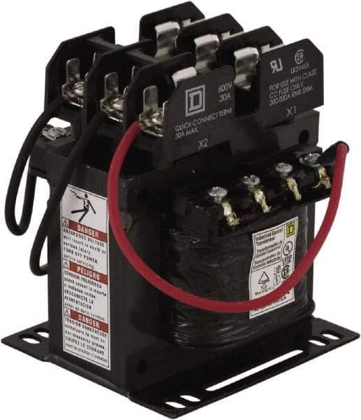 Square D - 200 VA, Top Mount Fuse Block Control Transformer - 3.59 Inch Deep - Strong Tooling