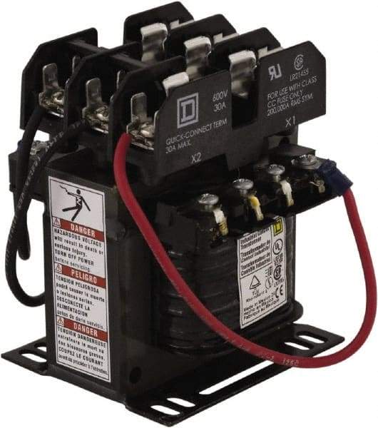 Square D - 100 VA, Top Mount Fuse Block Control Transformer - 3.34 Inch Deep - Strong Tooling