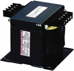 Square D - 1,000 VA, Top Mount Fuse Block Control Transformer - 50/60 Hz, 6.3 Inch Deep x 4.51 Inch High - Strong Tooling