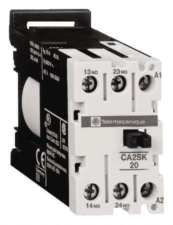 Schneider Electric - NC/NO, 230 VAC at 50/60 Hz Control Relay - DIN Rail Mount - Strong Tooling