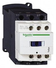 Schneider Electric - 3 Pole, 110 Coil VAC at 50/60 Hz, 18 Amp at 440 VAC and 32 Amp at 440 VAC, Nonreversible IEC Contactor - 1 Phase hp: 1 at 115 VAC, 3 at 230-240 VAC, 3 Phase hp: 10 at 460/480 VAC, 15 at 575/600 VAC, 5 at 200/208 VAC, 5 at 230-240 VAC - Strong Tooling