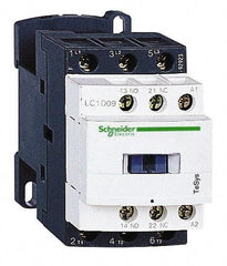 Schneider Electric - 3 Pole, 208 Coil VAC at 50/60 Hz, 25 Amp at 440 VAC and 9 Amp at 440 VAC, Nonreversible IEC Contactor - 1 Phase hp: 0.5 at 115 VAC, 1 at 230/240 VAC, 3 Phase hp: 2 at 200/208 VAC, 2 at 230/240 VAC, 5 at 460/480 VAC, 7.5 at 575/600 VAC - Strong Tooling