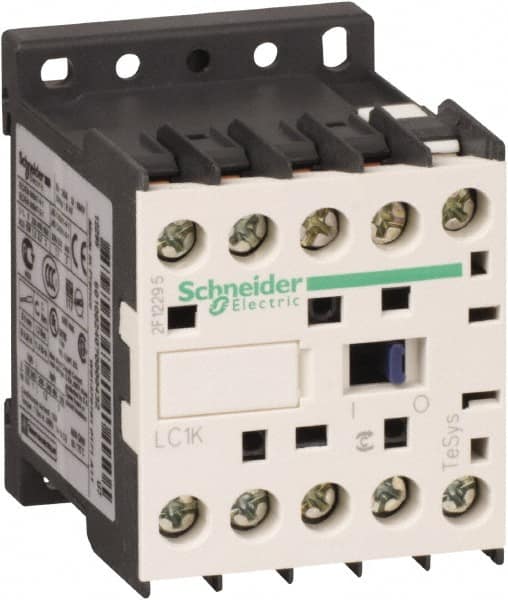 Schneider Electric - 3 Pole, 480 Coil VAC at 50/60 Hz, 6 Amp at 440 VAC, Nonreversible IEC Contactor - BS 5424, CSA, IEC 60947, NF C 63-110, RoHS Compliant, UL Listed, VDE 0660 - Strong Tooling