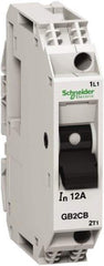 Schneider Electric - 0.50 Amp, 1 Pole, Backplate, Clip, DIN Rail Mount Circuit Protector - Thermal Magnetic Trip, Multiple Breaking Capacity Ratings, 67mm Deep x 74mm High x 15mm Wide - Strong Tooling