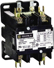 Square D - 2 Pole, 90 Amp Inductive Load, 208 to 240 Coil VAC at 60 Hz and 220 Coil VAC at 50 Hz, Definite Purpose Contactor - Phase 1 Hp:  20 at 230 VAC, 7.5 at 115 VAC, 120 Amp Resistive Rating, CE, CSA, UL Listed - Strong Tooling