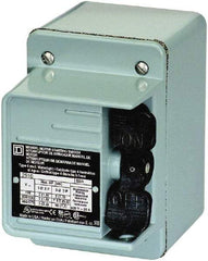 Square D - 2 Poles, 30 Amp, NEMA, Enclosed Toggle Manual Motor Starter - 1 hp at 90 VDC, 1-1/2 hp at 230 VDC, 2 hp at 115 VAC, 2 hp at 115 VDC, 2 hp at 230 VAC, 3 hp at 460 VAC & 3 hp at 575 VAC, CE, CSA, NEMA 4 & UL Listed - Strong Tooling