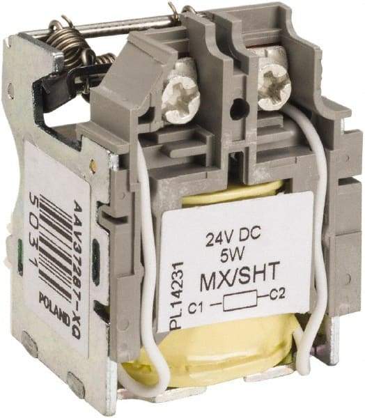 Square D - Circuit Breaker Shunt Trip - 24 VDC Control Voltage, Use with H Frame Circuit Breaker, J Frame Circuit Breaker, L Frame Circuit Breaker - Strong Tooling