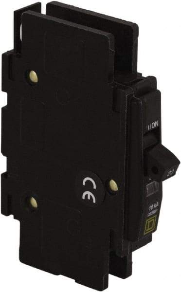 Square D - 10 Amp, 120/240 VAC, 1 Pole, DIN Rail Mounted, Flush Mount, Surface Mount Miniature Circuit Breaker - Thermal Magnetic Trip, 10 kA at 120/240 VAC Breaking Capacity, 14-2 (Aluminum), 14-2 (Copper) AWG, 74mm Deep x 103mm High x 19mm Wide - Strong Tooling