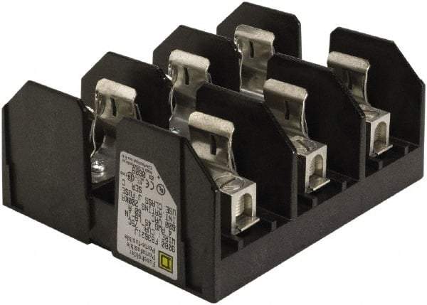 Square D - 3 Pole, 600 Volt, 60 Amp, Surface Mount Fuse Holder - Compatible with J Class Fuse - Strong Tooling