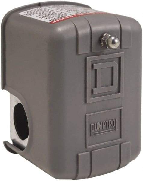 Square D - 1 and 3R NEMA Rated, 60 to 80 psi, Electromechanical Pressure and Level Switch - Adjustable Pressure, 575 VAC, L1-T1, L2-T2 Terminal, For Use with Square D Pumptrol - Strong Tooling