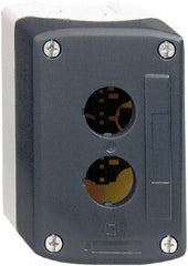 Schneider Electric - 4 Hole, 22mm Hole Diameter, Polycarbonate Pushbutton Switch Enclosure - 13, 4X NEMA Rated - Strong Tooling