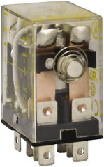 Square D - 1/2 hp at 240 Volt & 1/3 hp at 120 Volt, Electromechanical Plug-in General Purpose Relay - 10 Amp at 240 VAC, DPDT, 240 VAC at 50/60 Hz - Strong Tooling