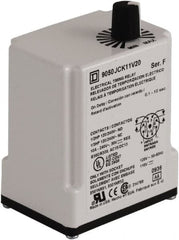 Square D - DPDT Time Delay Relay - 10 Contact Amp, 110 VDC & 120 VAC - Strong Tooling