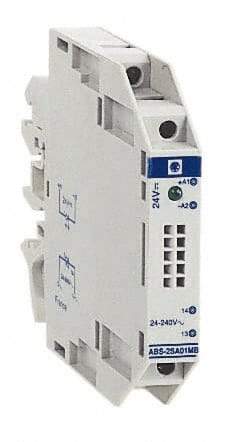 Schneider Electric - 13.6 Milliamp, NC Configuration, Interface Relay Module - DIN Rail Mount, 23 to 131°F, 24 VDC - Strong Tooling