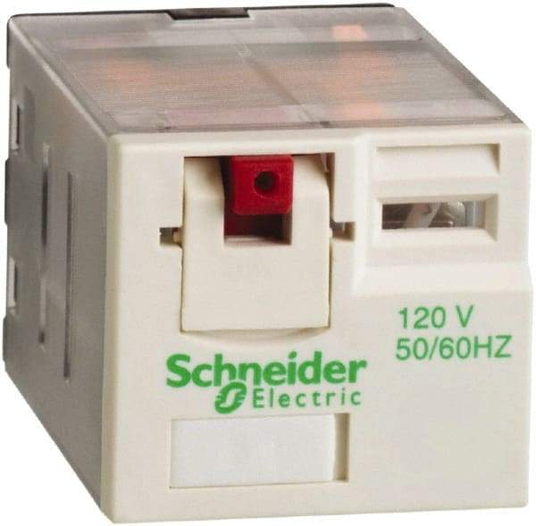 Schneider Electric - 3,750 VA Power Rating, Electromechanical Plug-in General Purpose Relay - 15 Amp at 250 VAC & 28 VDC, 3CO, 120 VAC - Strong Tooling