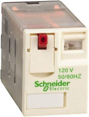 Schneider Electric - 3,000 VA Power Rating, Electromechanical Plug-in General Purpose Relay - 12 Amp at 250/277 VAC & 28 VDC, 6 Amp at 250 VAC & 28 VDC, 2CO, 120 VAC at 50/60 Hz - Strong Tooling