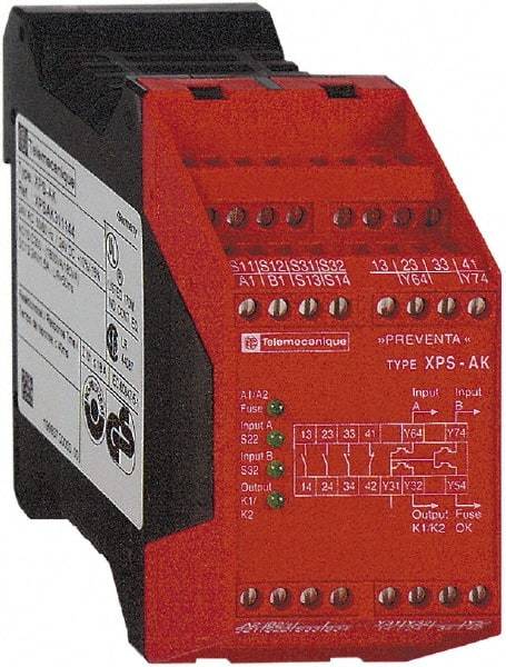 Schneider Electric - 24 VAC/VDC, 5 VA Power Rating, Electromechanical & Solid State Screw Clamp General Purpose Relay - 6 Amp at 24 V, 45mm Wide x 99mm High x 114mm Deep - Strong Tooling