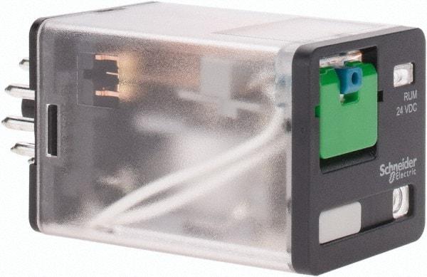 Schneider Electric - Octal Electromechanical Plug-in General Purpose Relay - 10 Amp at 240 V, 3PDT, 24 VDC, 35mm Wide x 56mm High x 35.4mm Deep - Strong Tooling