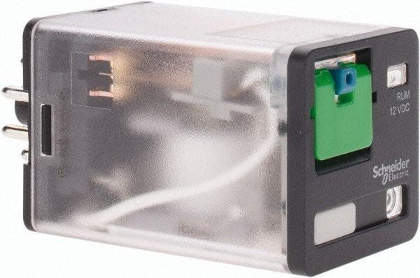 Schneider Electric - Octal Electromechanical Plug-in General Purpose Relay - 10 Amp at 240 V, DPDT, 12 VDC, 35mm Wide x 56mm High x 35.4mm Deep - Strong Tooling